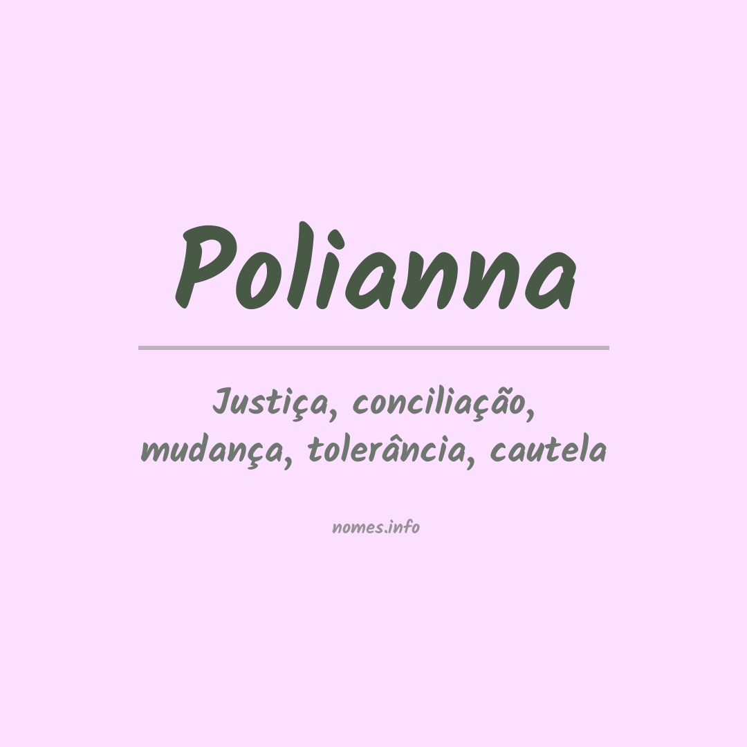 Significado do nome Polianna