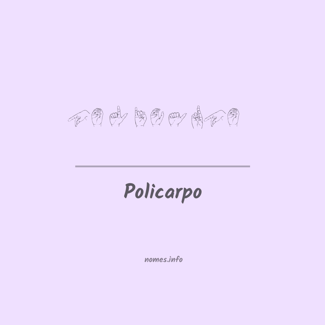 Policarpo em Libras