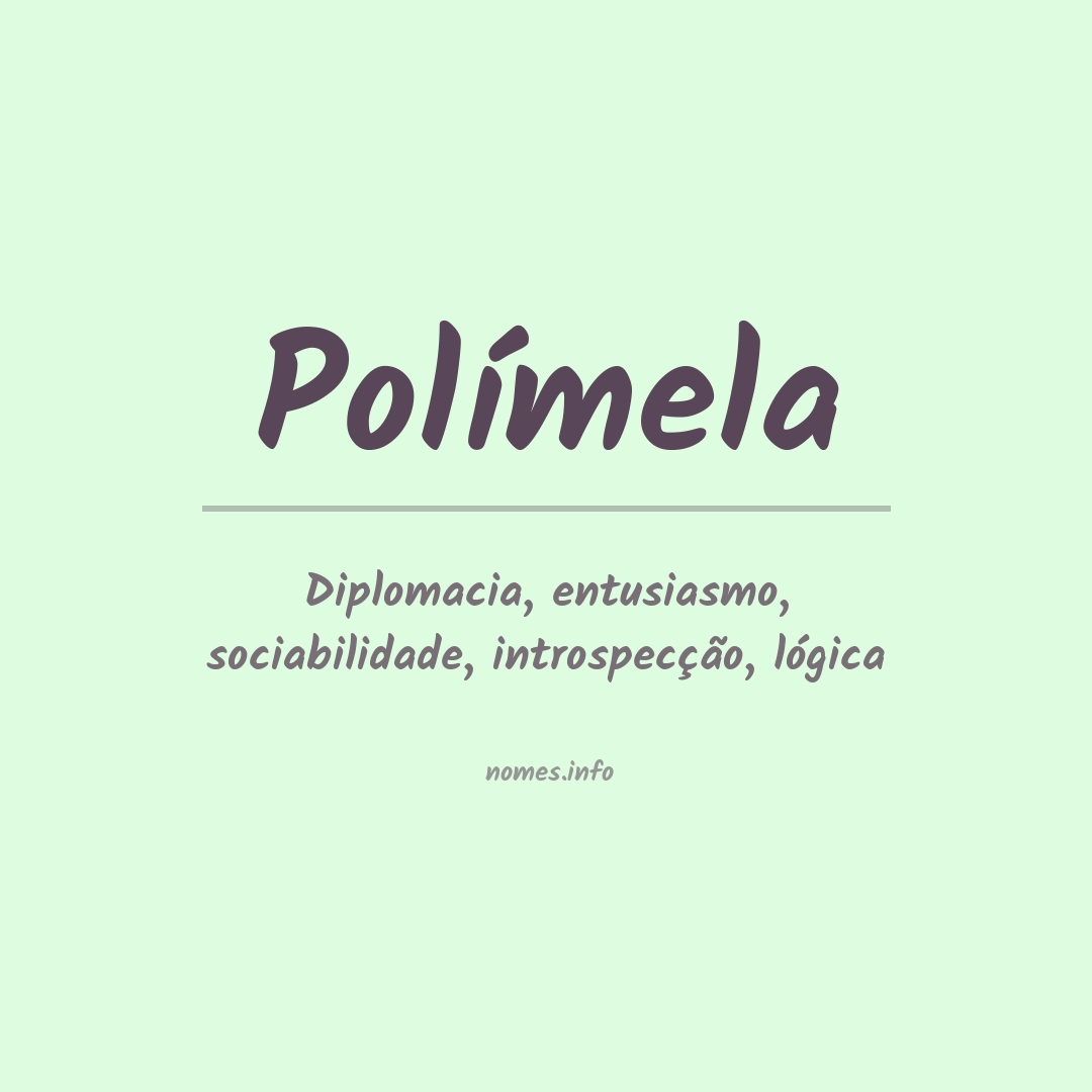 Significado do nome Polímela