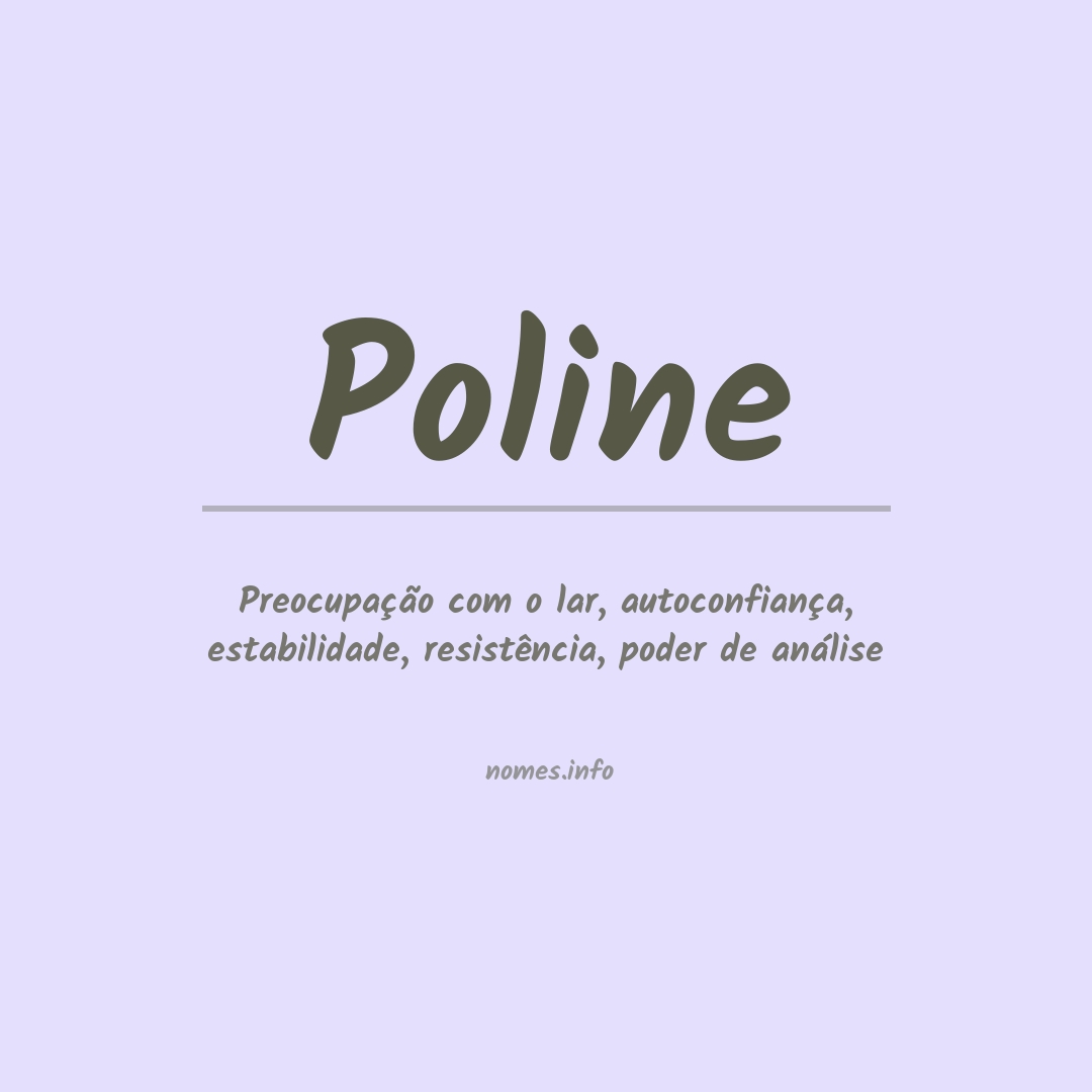 Significado do nome Poline
