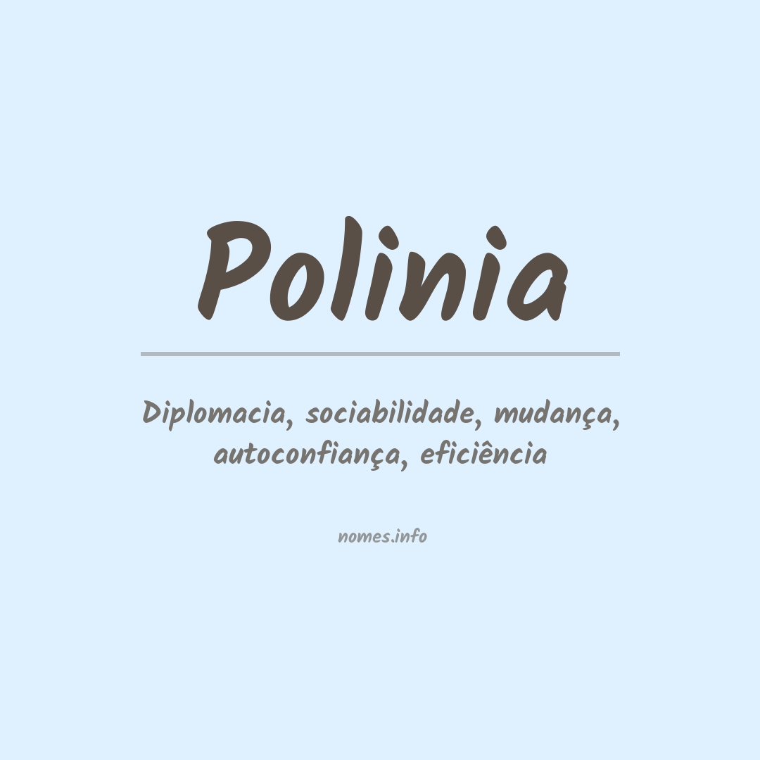 Significado do nome Polinia