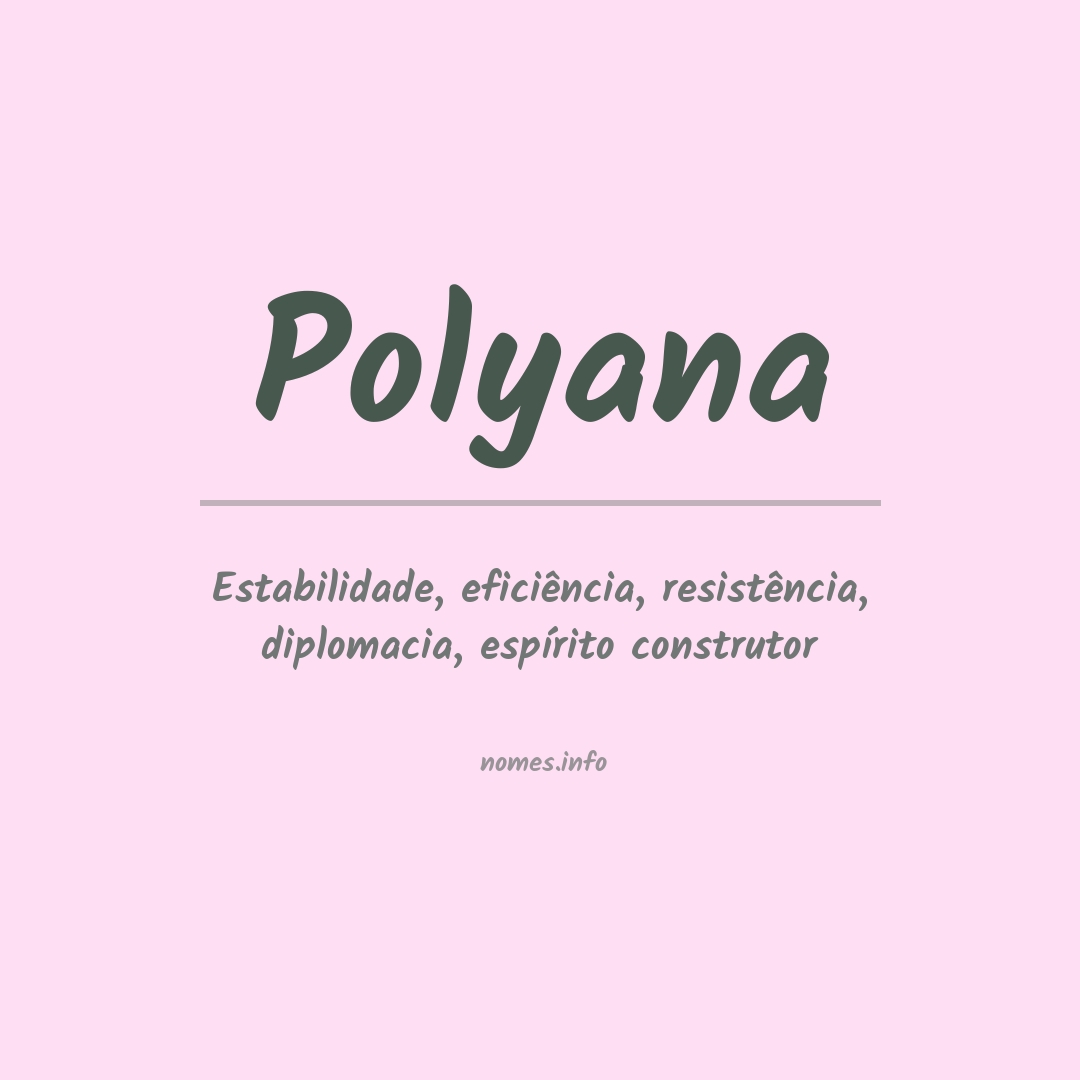 Significado do nome Polyana
