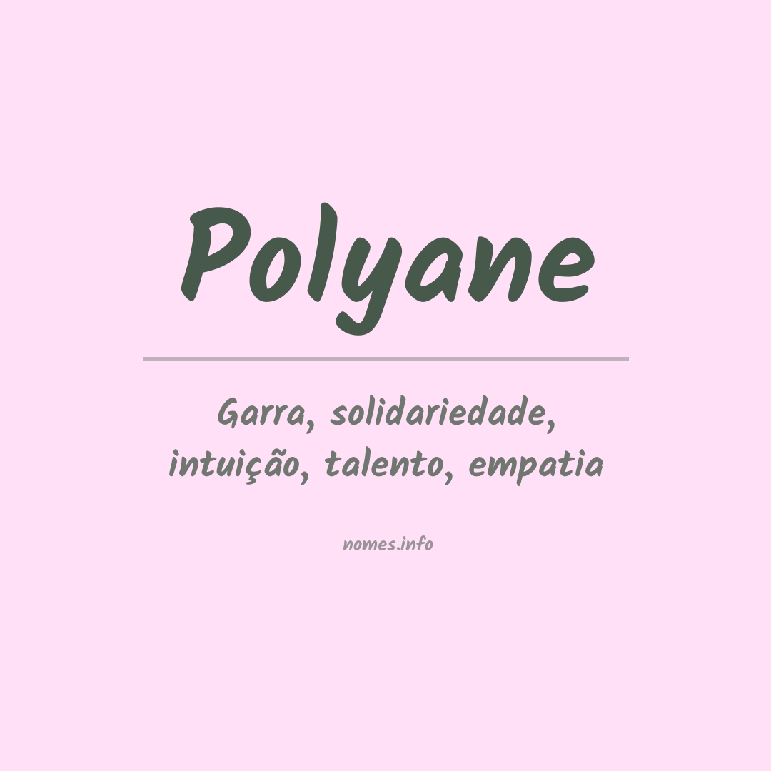 Significado do nome Polyane