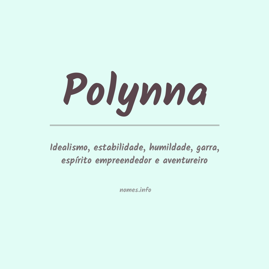 Significado do nome Polynna