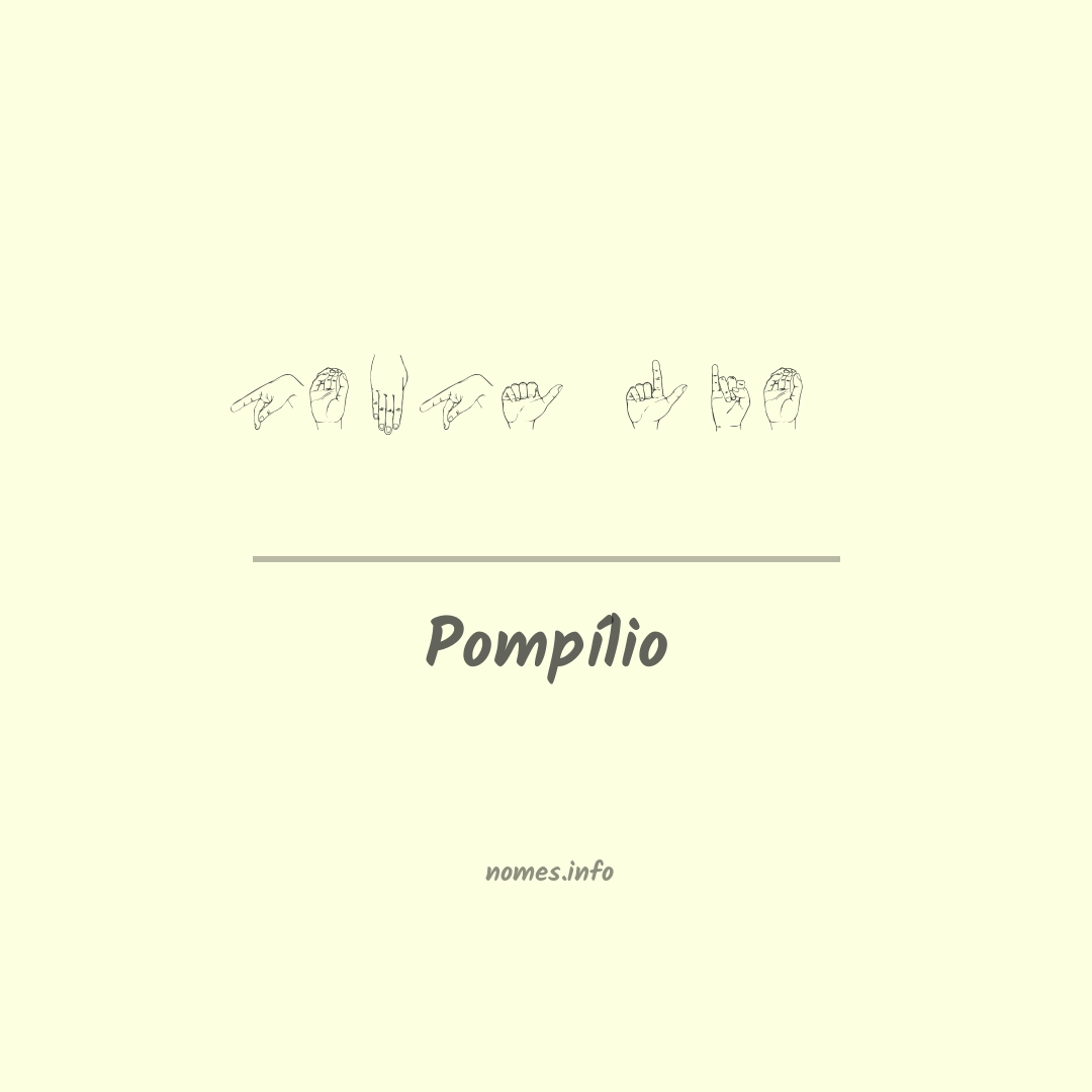 Pompílio em Libras