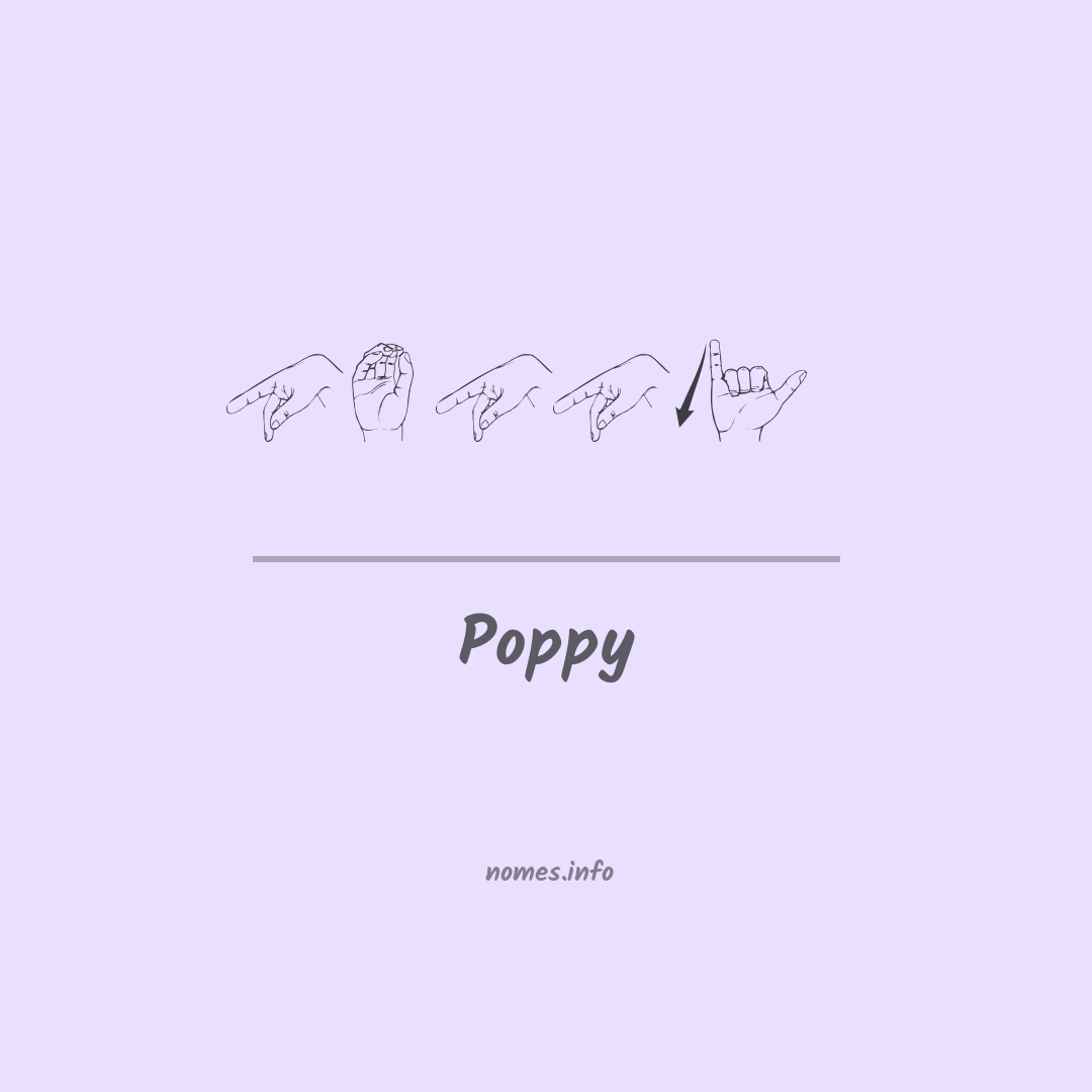Poppy em Libras