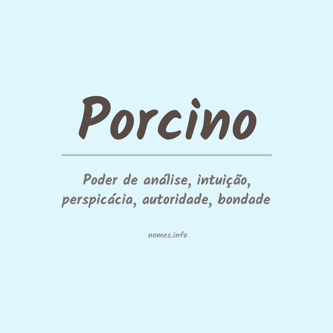 Significado do nome Porcino