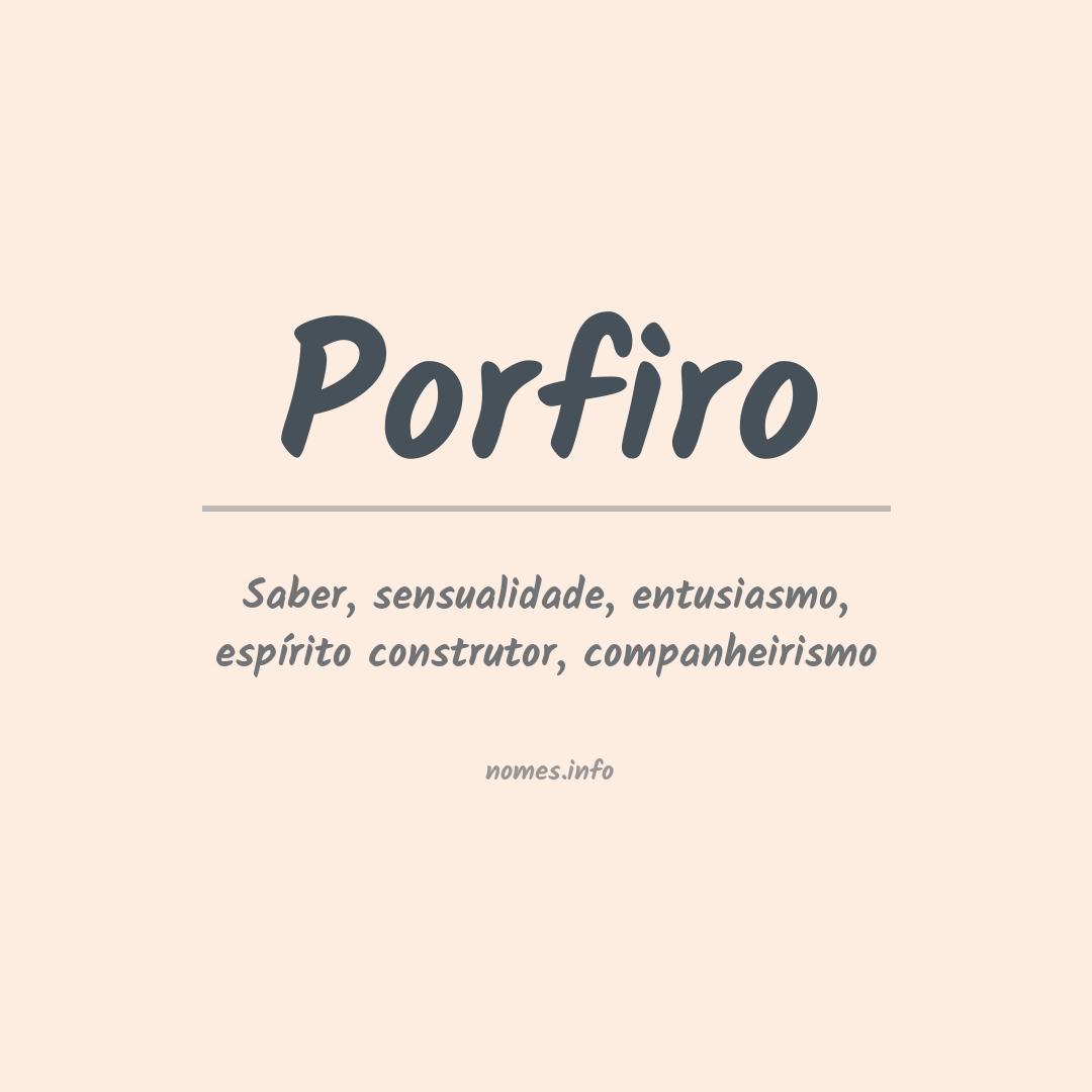 Significado do nome Porfiro