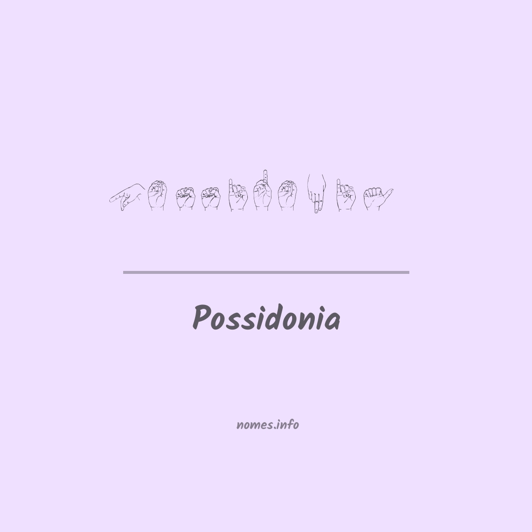 Possidonia em Libras