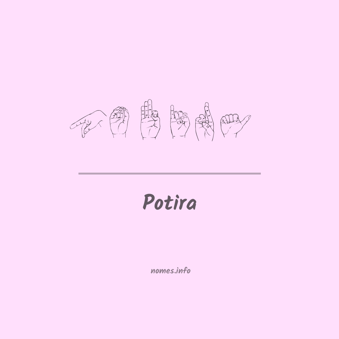 Potira em Libras