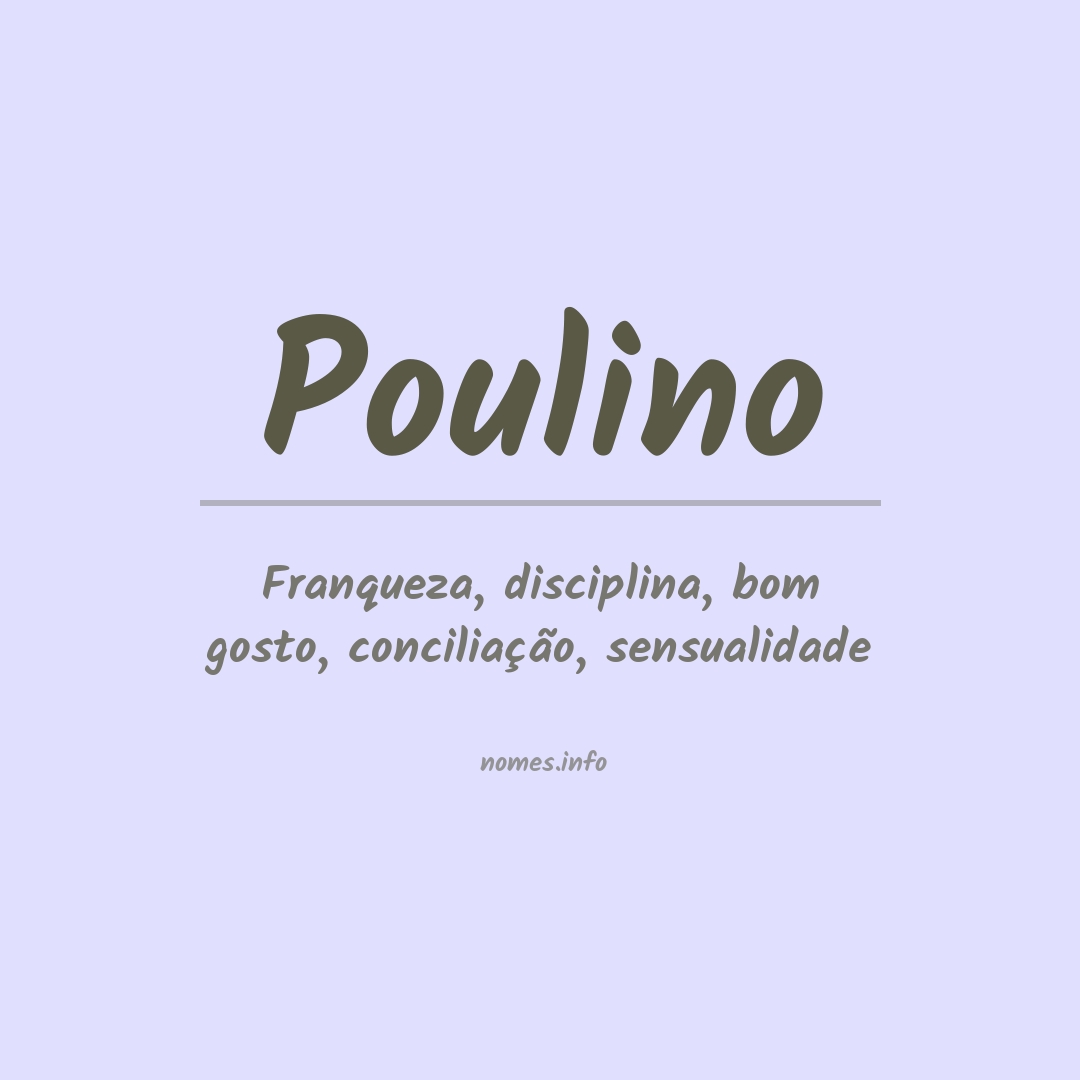 Significado do nome Poulino