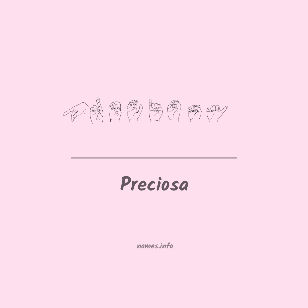 Preciosa em Libras