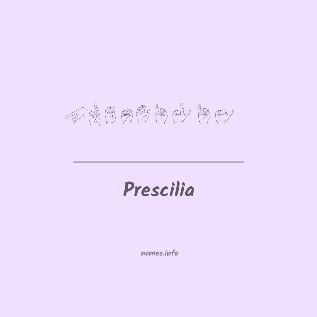 Prescilia em Libras