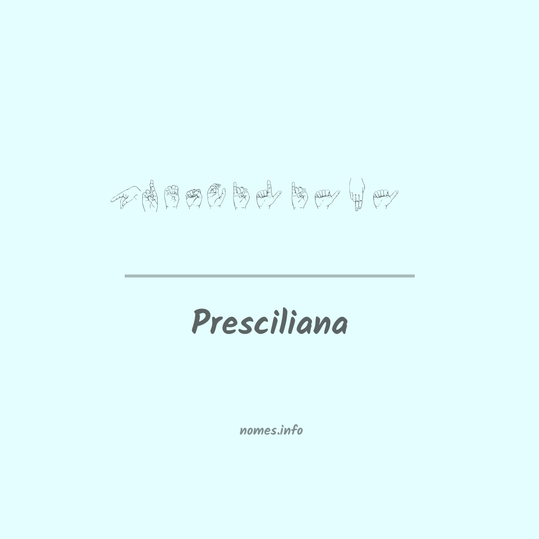 Presciliana em Libras