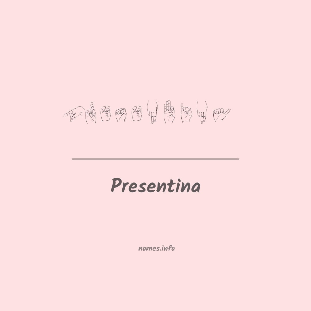 Presentina em Libras