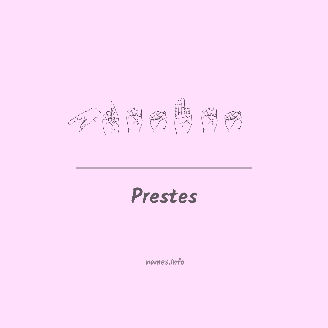Prestes em Libras
