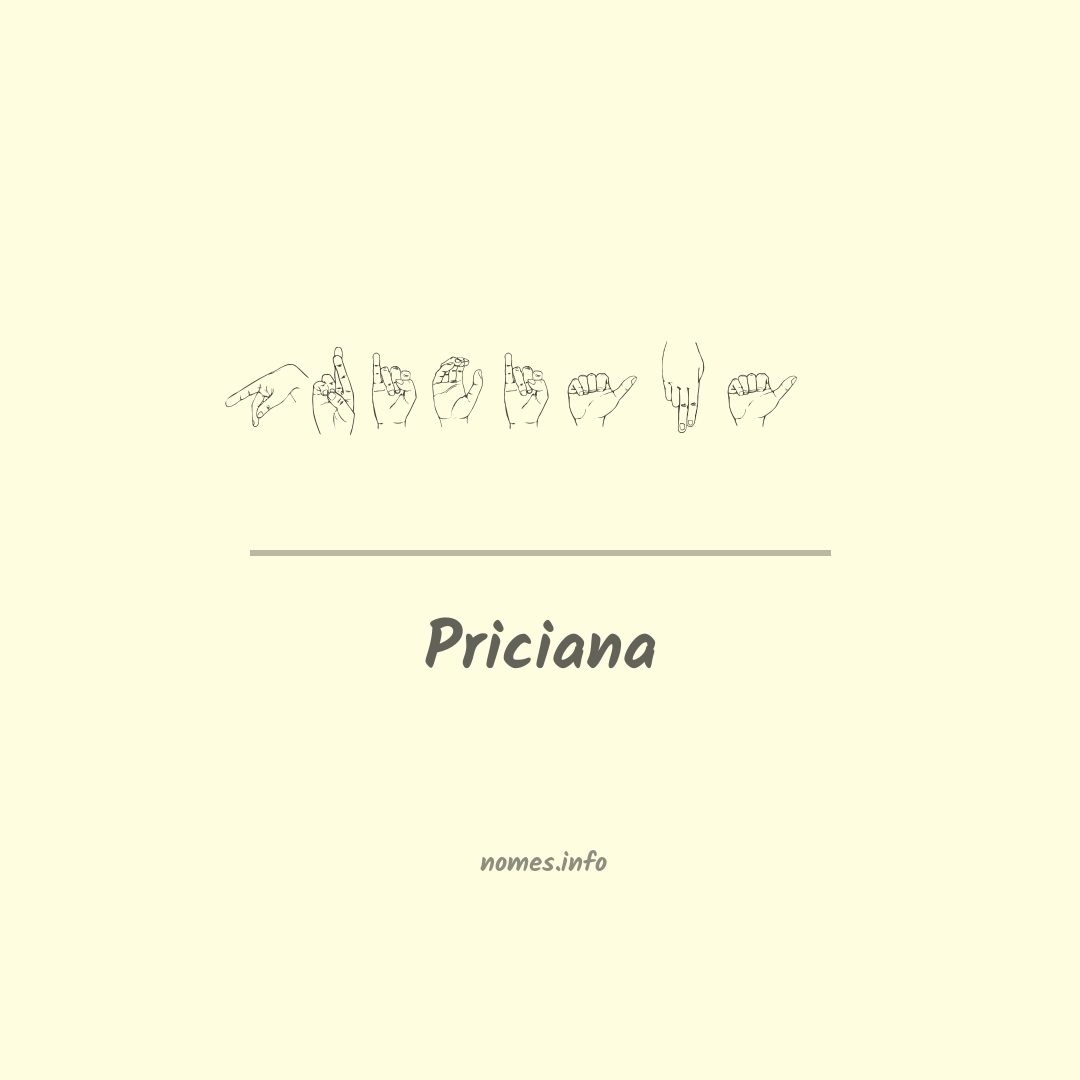 Priciana em Libras
