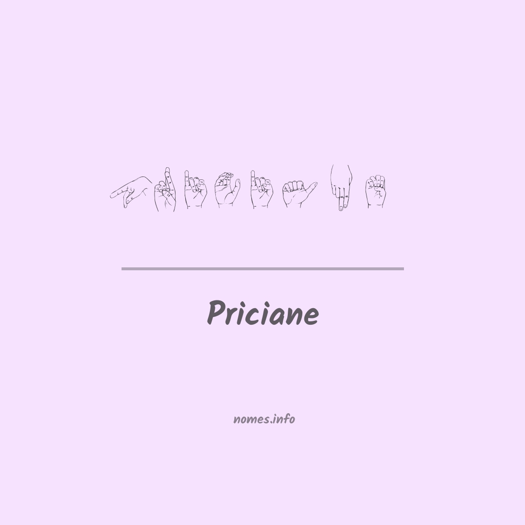 Priciane em Libras
