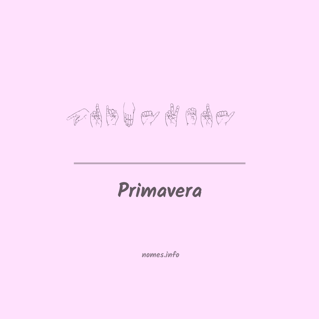 Primavera em Libras