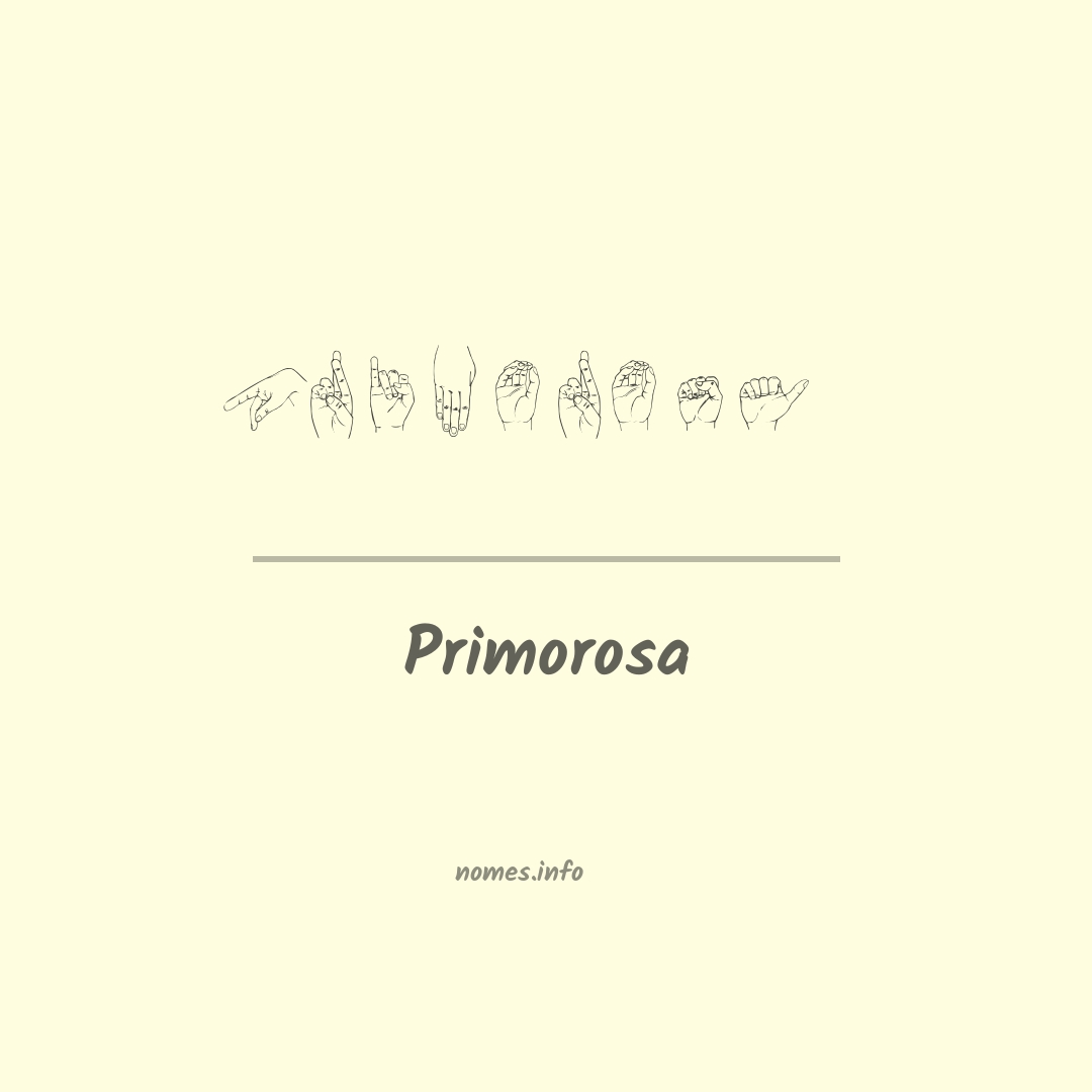 Primorosa em Libras