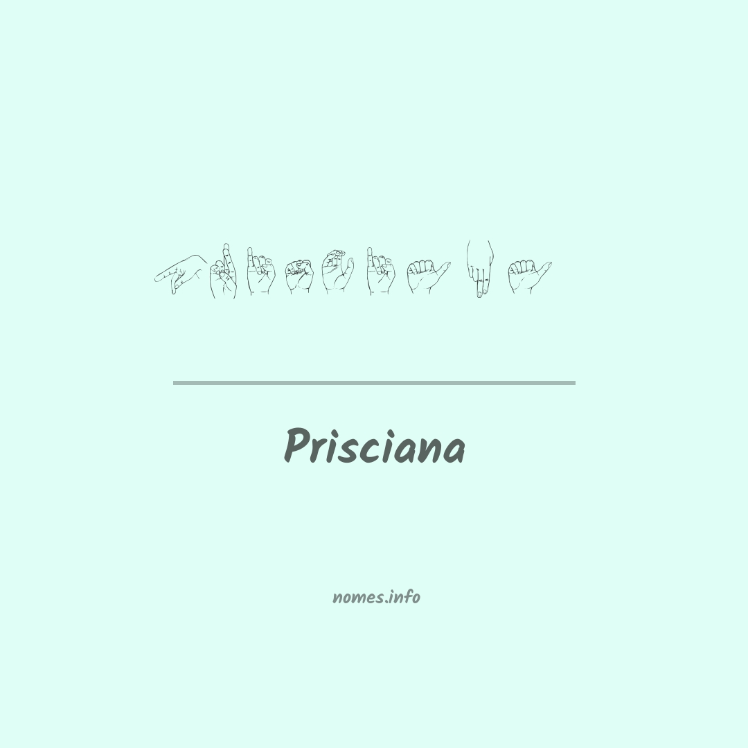 Prisciana em Libras