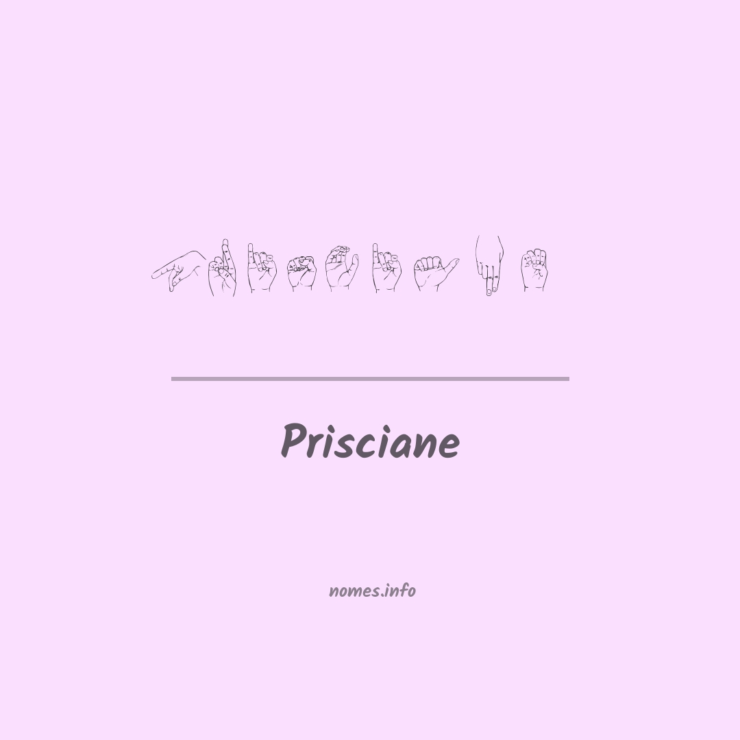 Prisciane em Libras