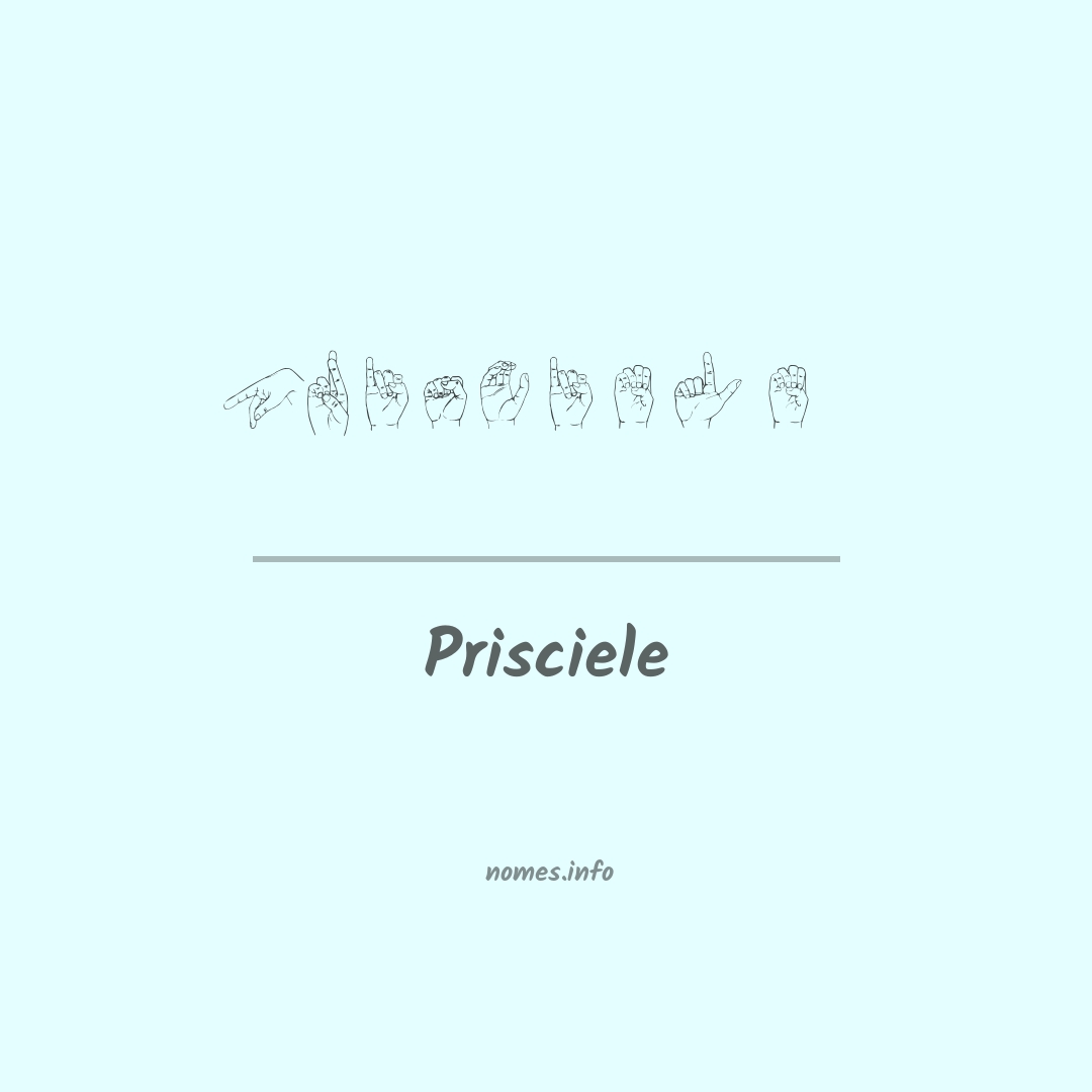 Prisciele em Libras