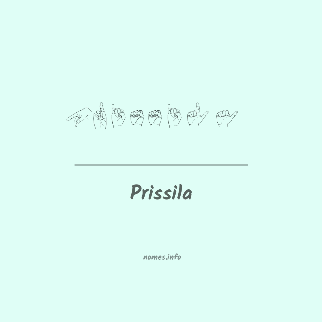 Prissila em Libras