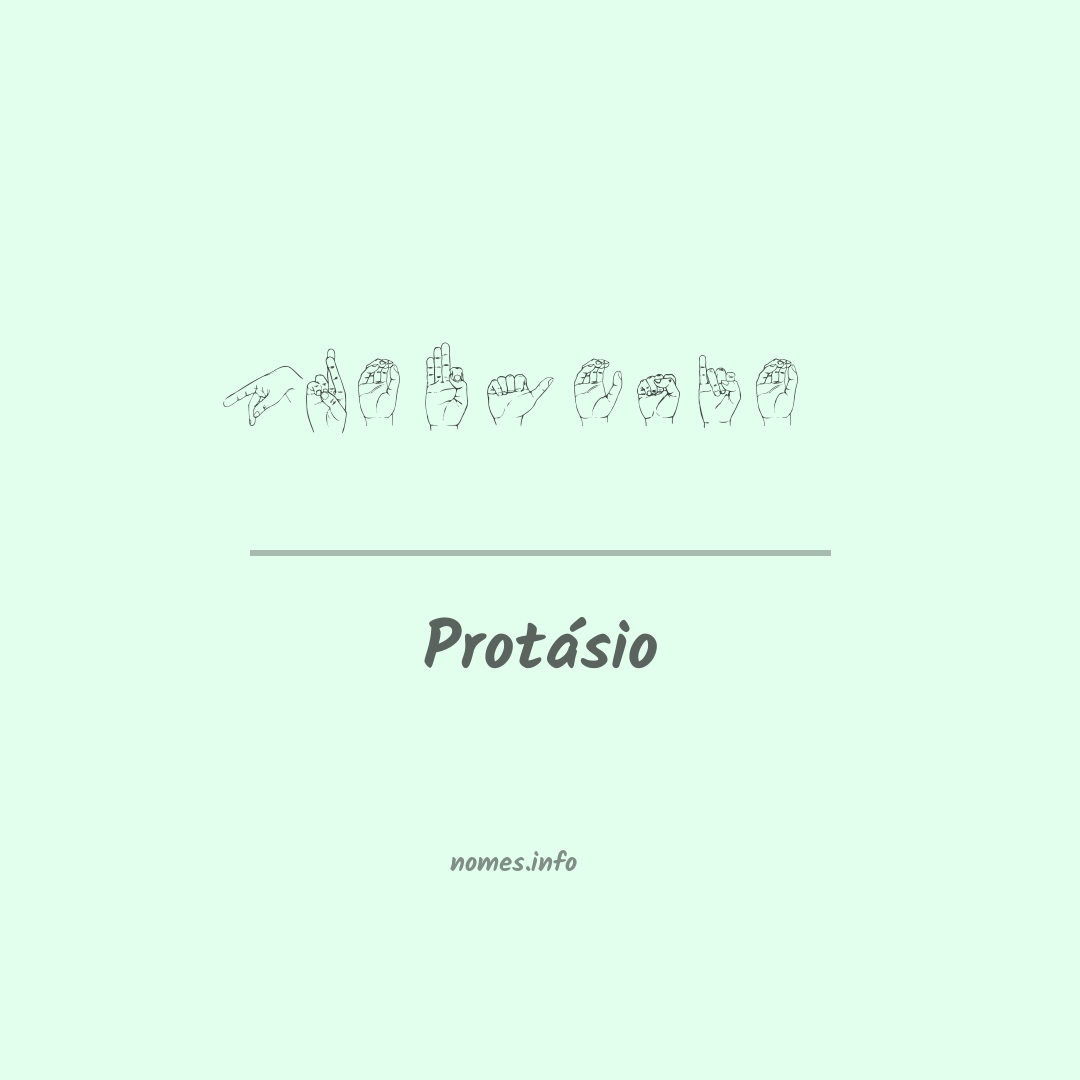 Protásio em Libras
