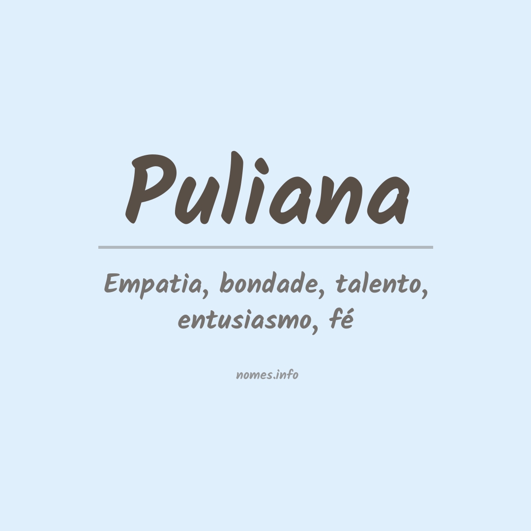 Significado do nome Puliana