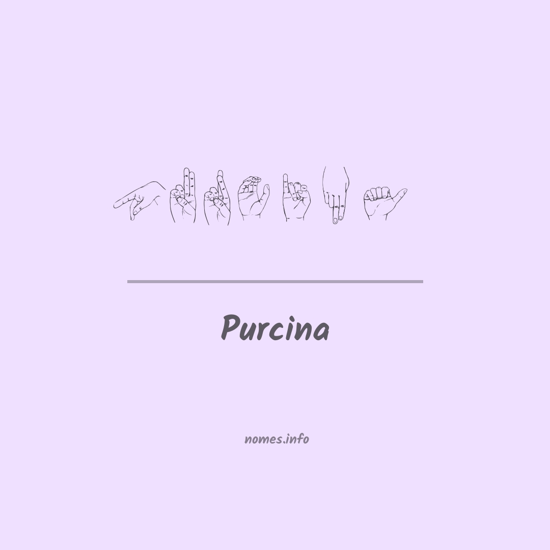 Purcina em Libras