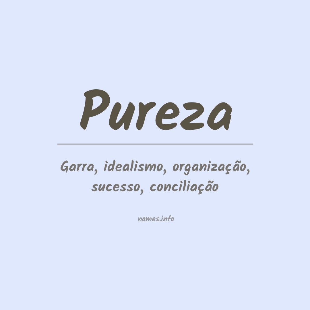 Significado do nome Pureza