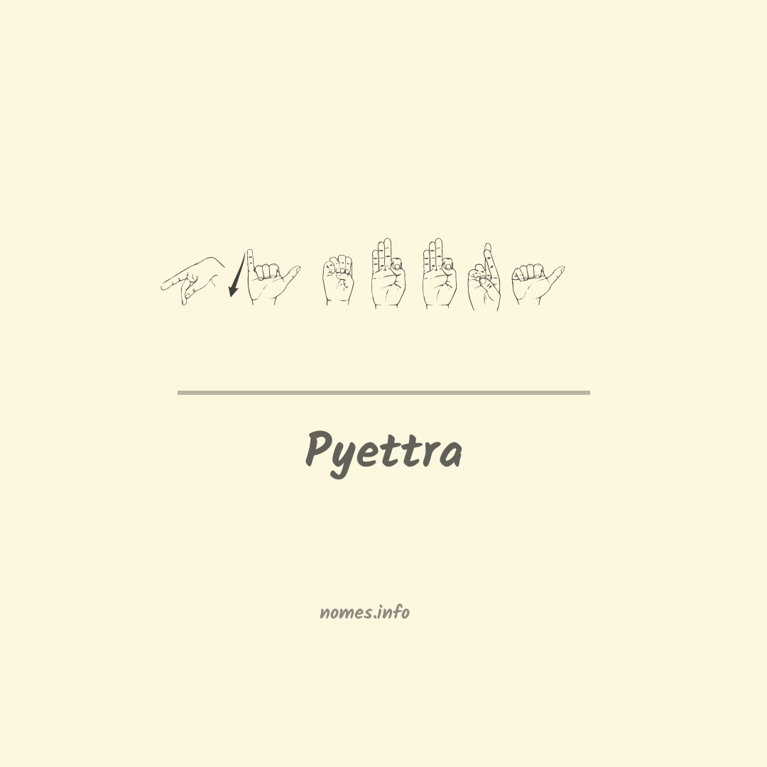 Pyettra em Libras