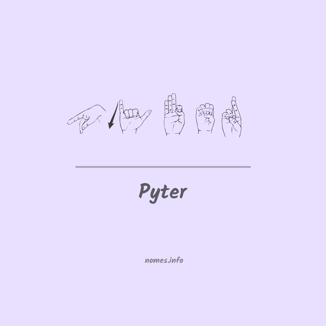 Pyter em Libras