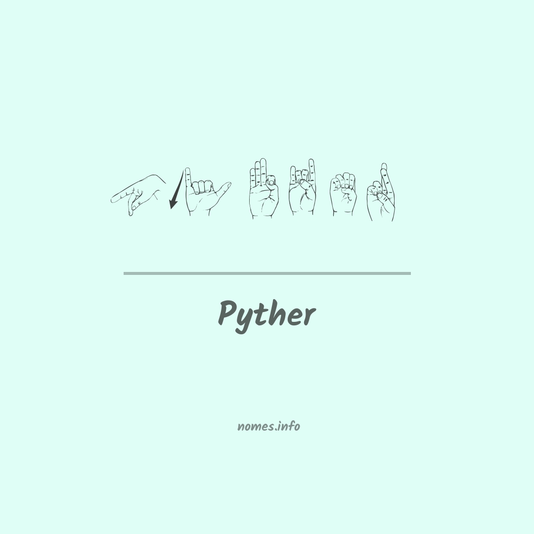 Pyther em Libras