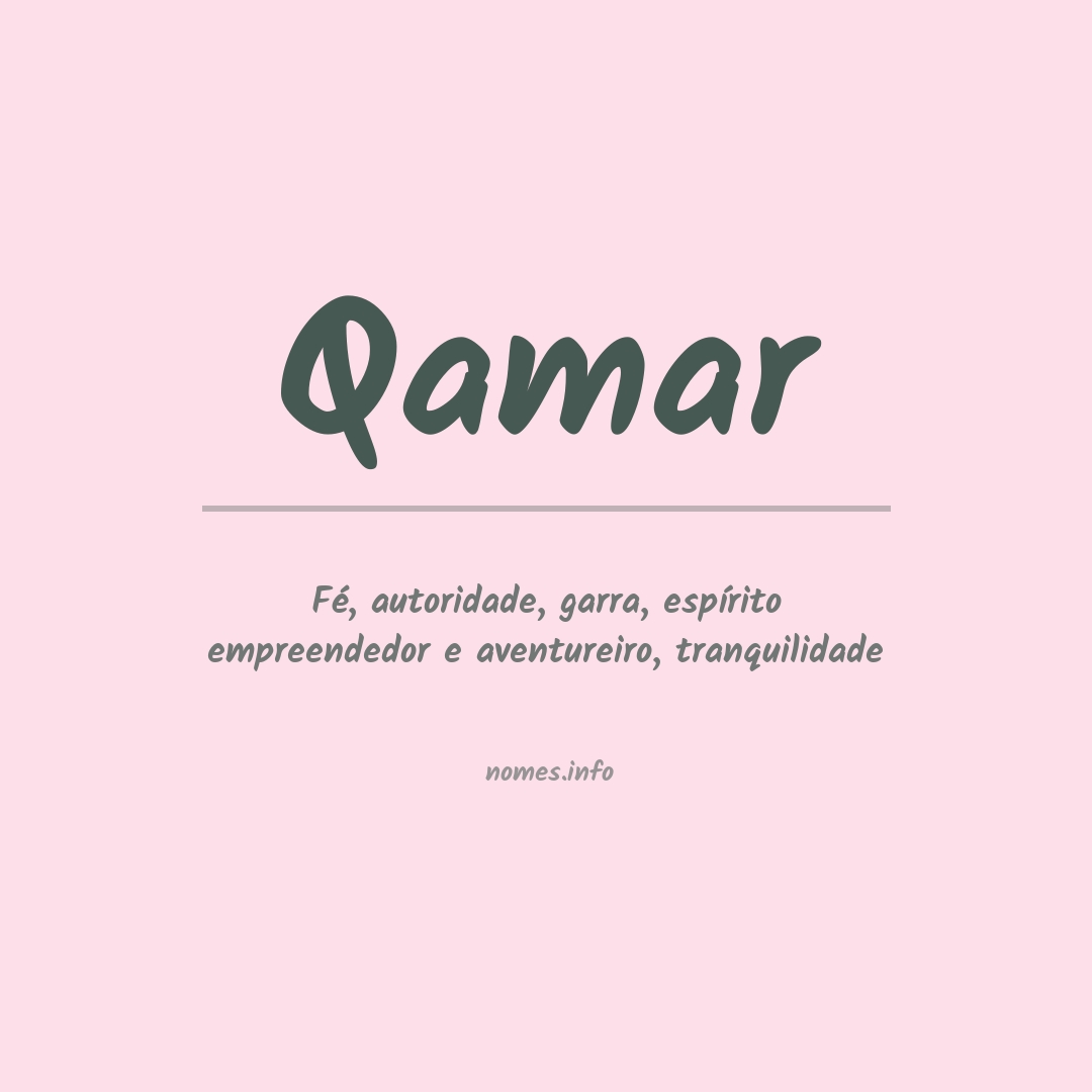 Significado do nome Qamar