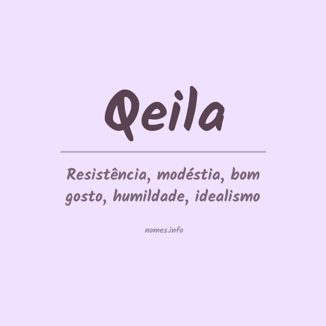 Significado do nome Qeila