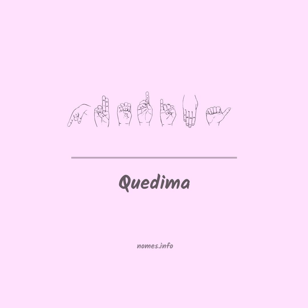 Quedima em Libras