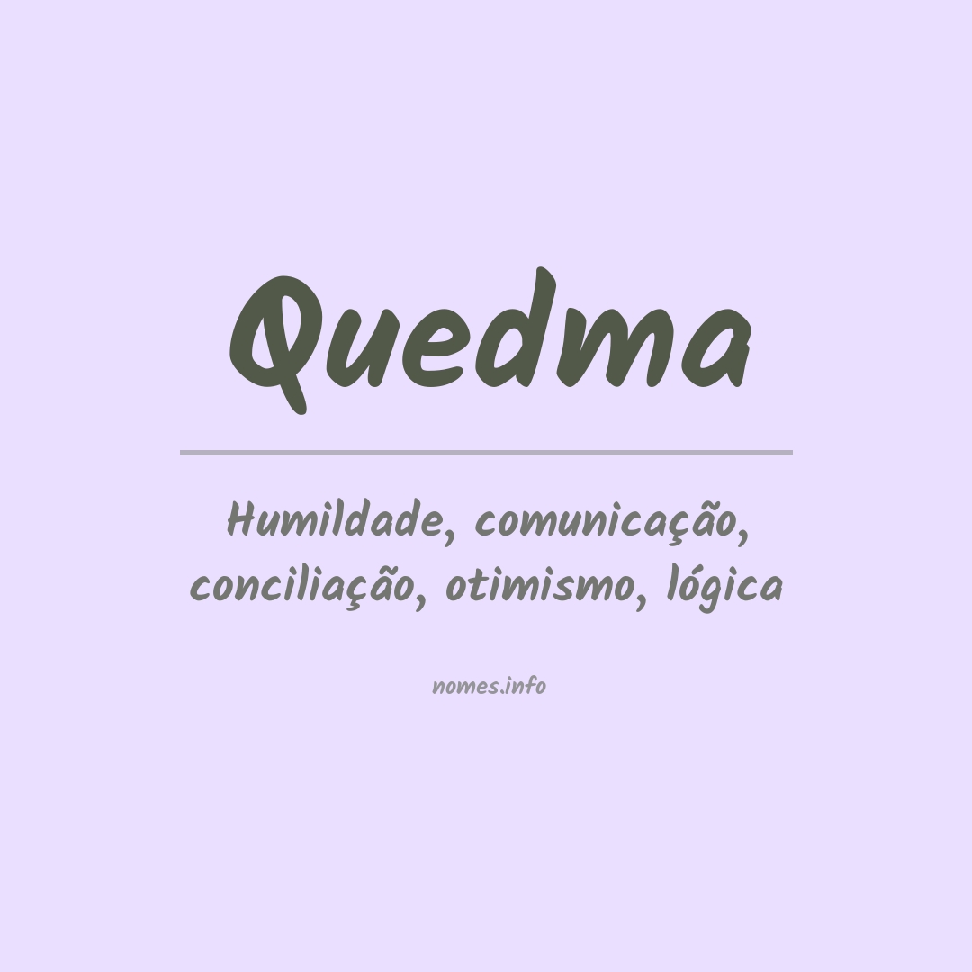 Significado do nome Quedma