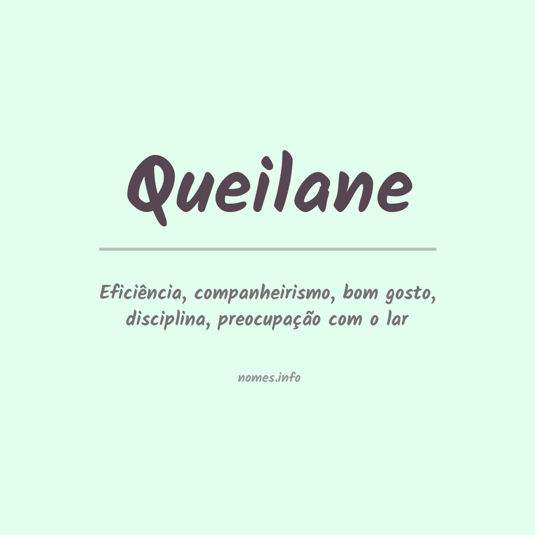 Significado do nome Queilane