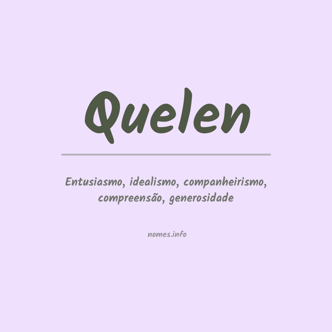 Significado do nome Quelen