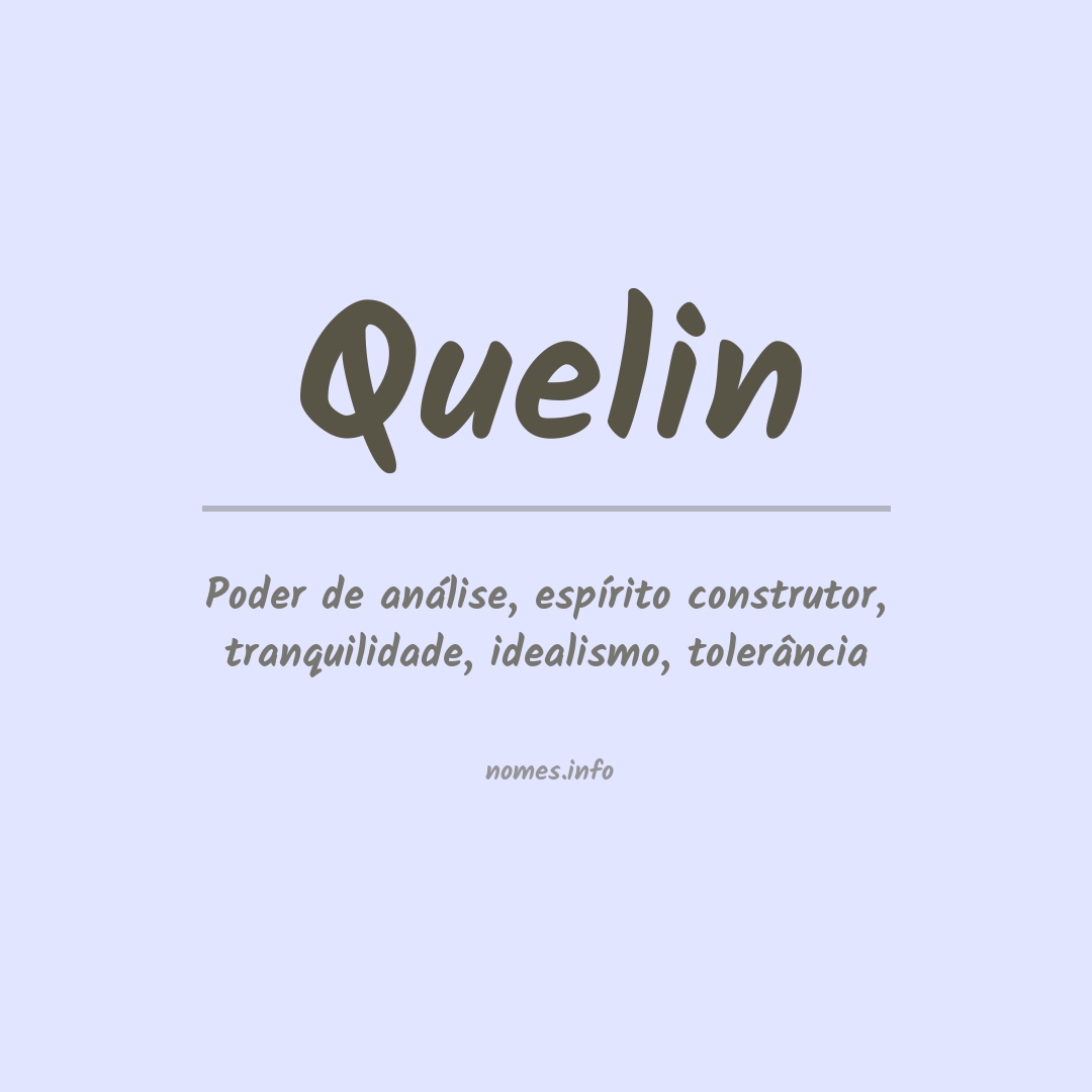 Significado do nome Quelin