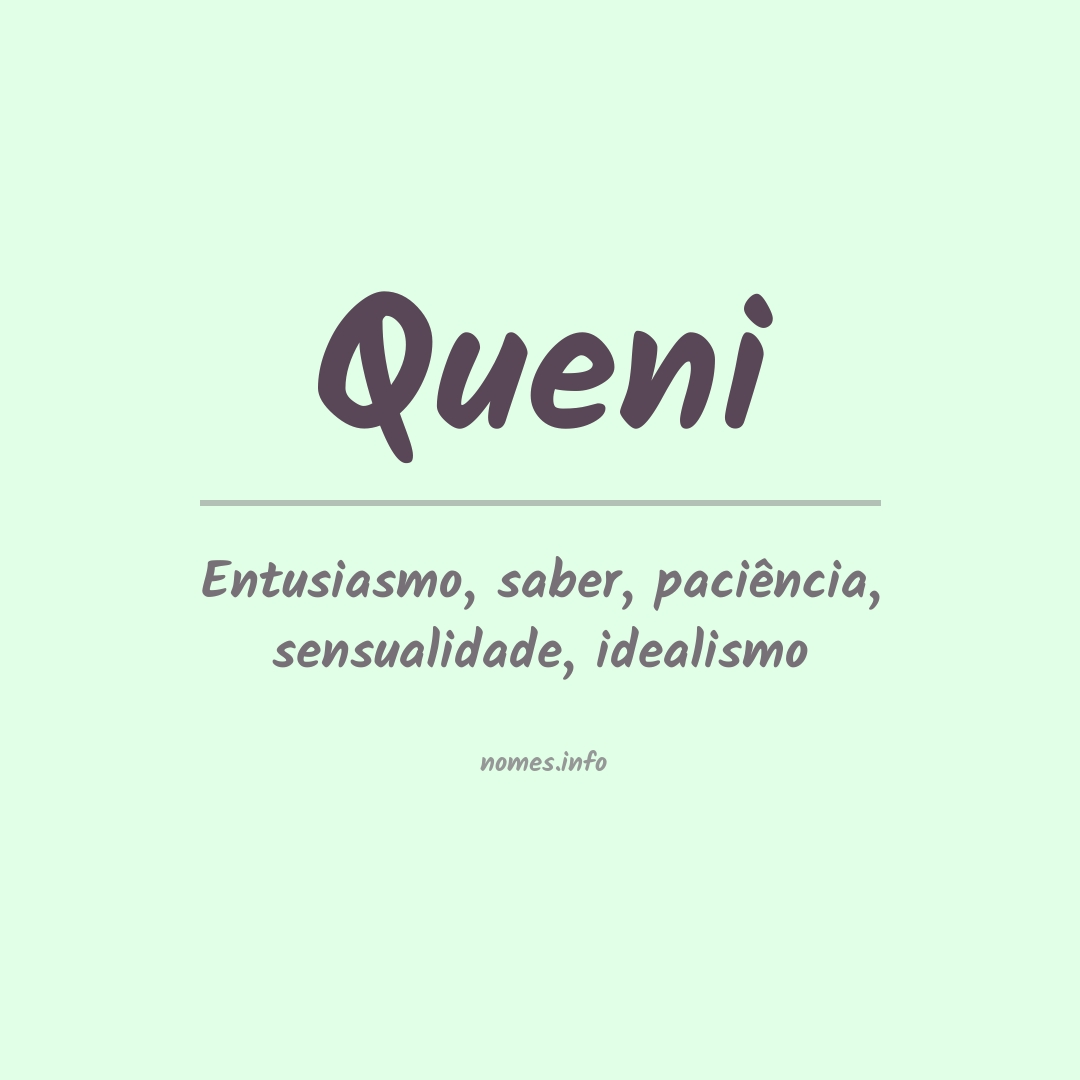 Significado do nome Queni