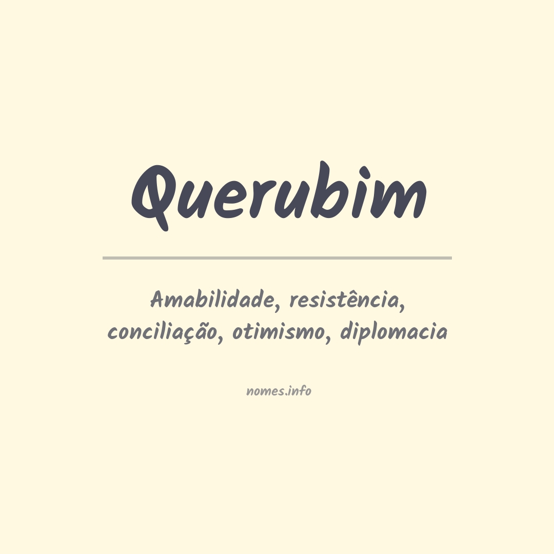 Significado do nome Querubim