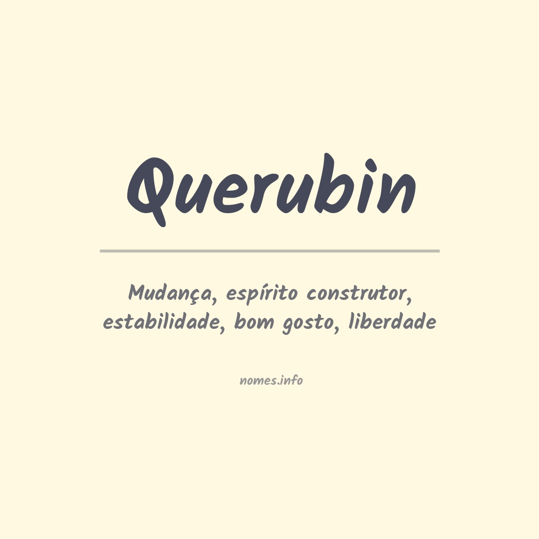 Significado do nome Querubin