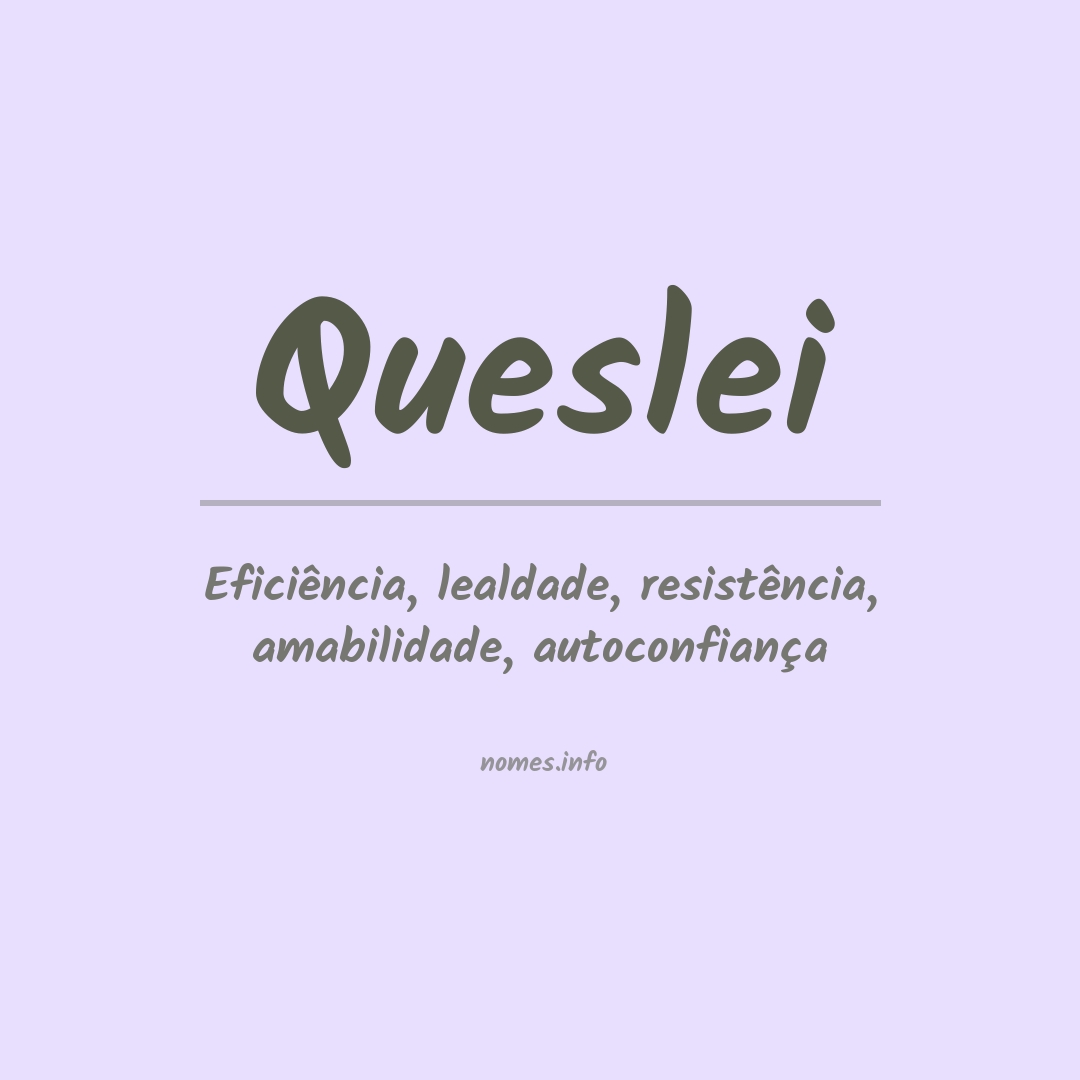 Significado do nome Queslei