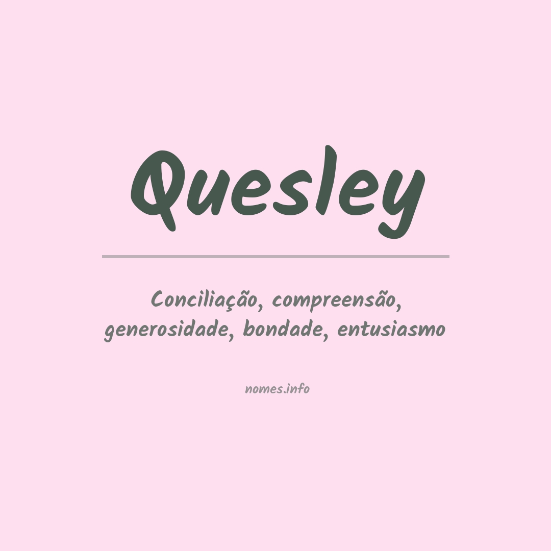 Significado do nome Quesley
