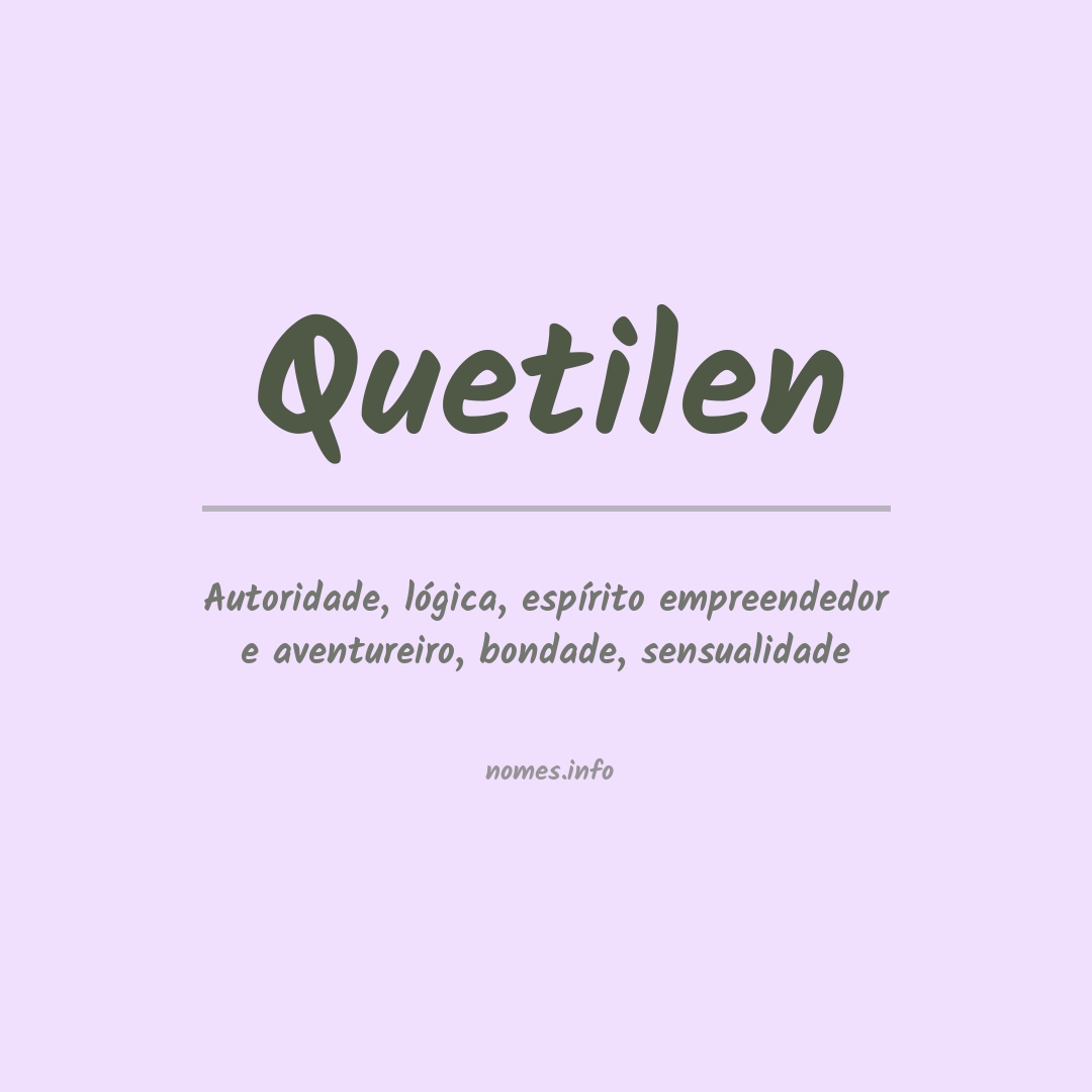 Significado do nome Quetilen