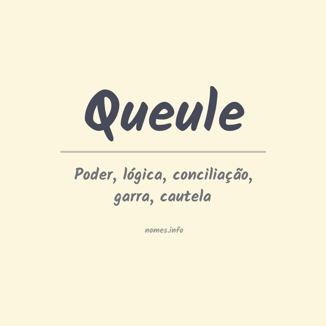 Significado do nome Queule
