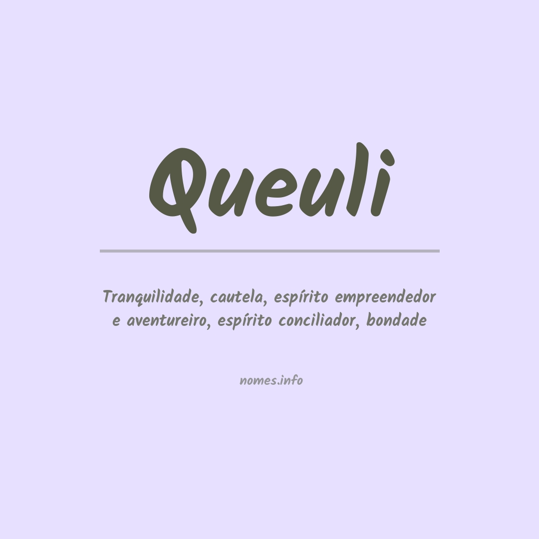 Significado do nome Queuli